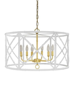 Zia Chandelier White