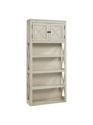 75.25" Bolanburg Large Bookshelf Brown/white - Signature Design By Ashley