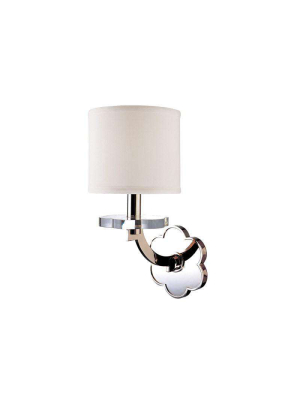 Garrison 1 Light Wall Sconce Polished Nickel