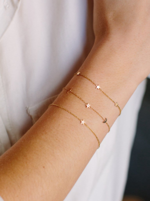 14k Itty Bitty Pave Night Sky Bracelet