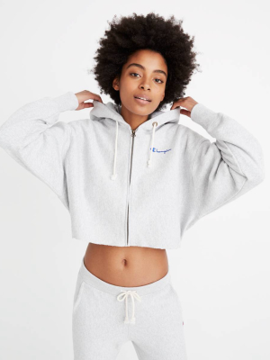 Champion® Reverse Weave® Cropped Full-zip Hoodie Sweatshirt