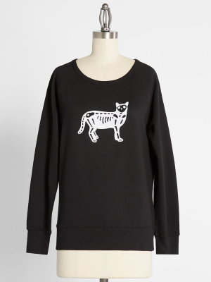 Cat Scan Pullover Sweatshirt