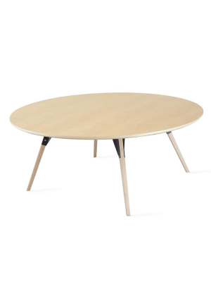 Clarke Large Oval Coffee Table - Maple