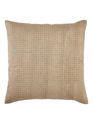 Jaipur Living Bayram Trellis Gold/ Light Gray Poly Throw Pillow 22 Inch