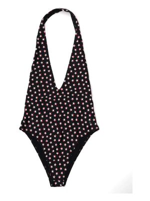 Saint Laurent Star Print One-piece Swimsuit