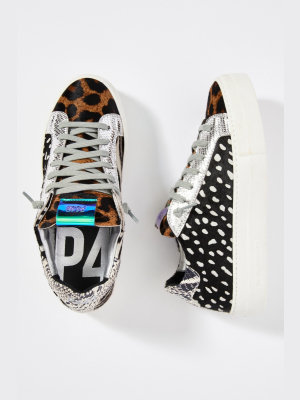 P448 Metallic Platform Sneakers