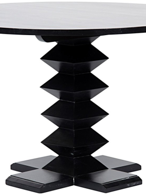 Zig-zag Base 48" Dining Table