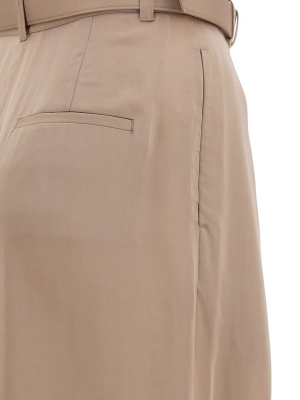 Self-portrait Wide Leg Belted Trousers