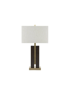 32" Cooper Table Lamp Clear - Cresswell Lighting