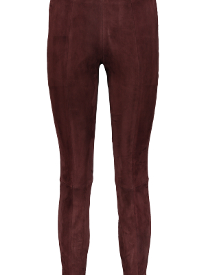 Cosso Suede Pant In Mahogany