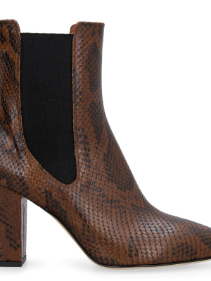 Parios Texas Embossed Ankle Boots