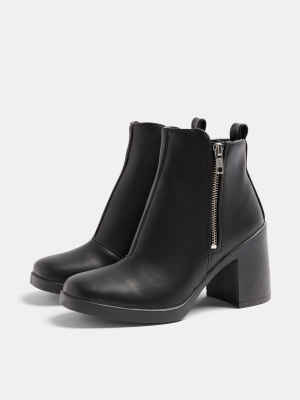 Bridie Black Unit Boots