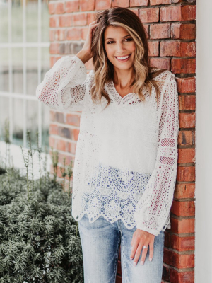 Kendra Lace Sleeved Top