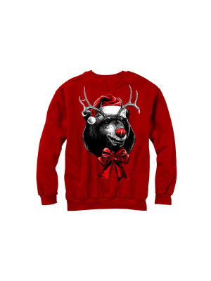 Men's Lost Gods Ugly Christmas Rein-bear Sweatshirt