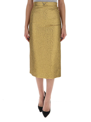 Valentino Matelassé Vgold Skirt