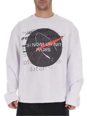 Ih Nom Uh Nit Logo Printed Sweater