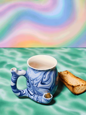 Roast & Toast Ceramic Mug - Blue Marble