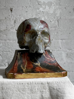 Antique Carved Austrian Skull