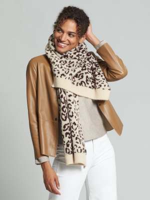 Leopard Jacquard Muffler