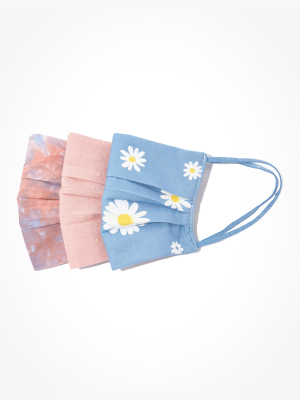 Aeo Daisy + Tie Dye Masks 3-pack