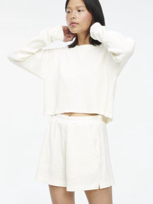 Dakota Thermal Waffle Long Sleeve In Panna Cotta