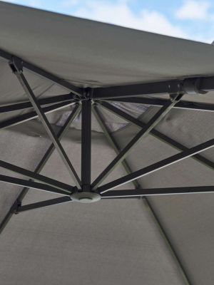 Hyde Luxe Tilt Parasol 3x3m - Including Base