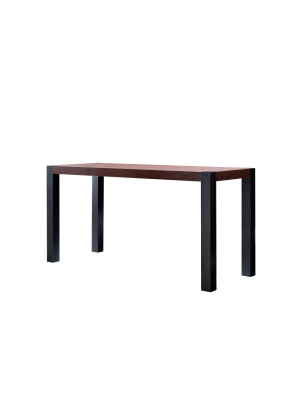 60" Holt Modern Two-tone Dining Table Walnut - Mibasics