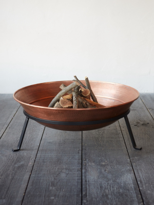 Copper Dish Fire Pit