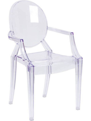 Riverstone Furniture Collection Leather Stacking Side Chair Clear