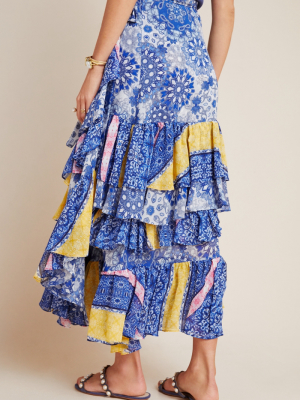 Kristina Ruffled Maxi Skirt