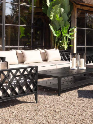 Eichholtz Bell Rive Rectangular Outdoor Coffee Table - Black