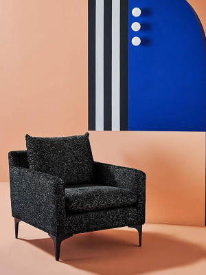 Nuevo Anders Single Seat Sofa - Salt & Pepper