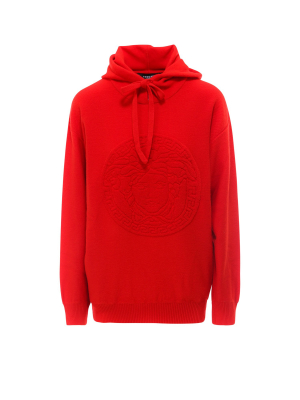 Versace Medusa Motif Hooded Sweater