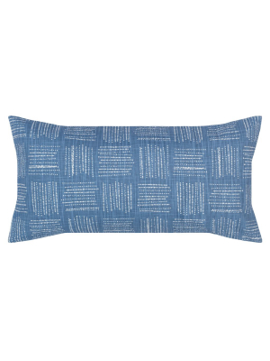 The Blue Sketch Throw Pillow