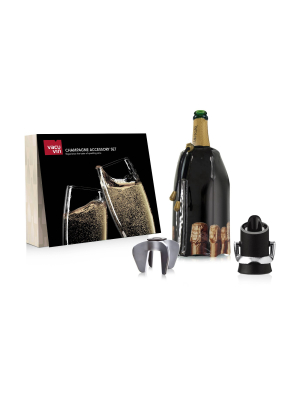 Vacu Vin Three Piece Champagne Accessory Gift Set