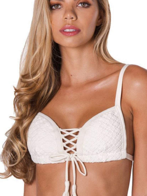 Montce Palmilla Blanco Prima Top In Ivory