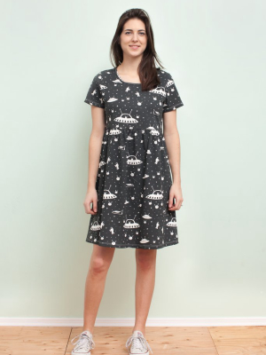 Women's Stockholm Dress - Outer Space Charcoal
