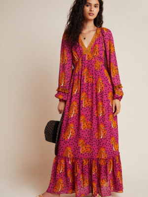 Farm Rio Cheetah Maxi Dress