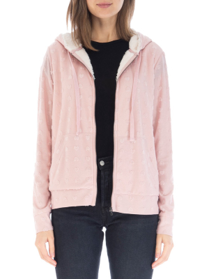 Jacquard Sherpa Zip Up Jacket