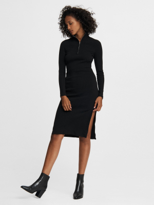 Laila Zip Midi Dress