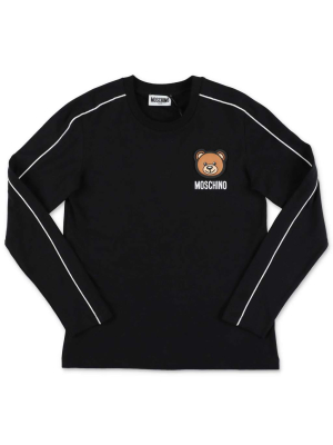 Moschino Kids Teddy Crewneck Long-sleeve Top