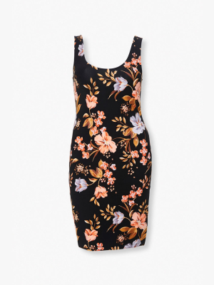 Plus Size Floral Tank Dress