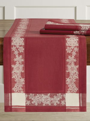 Snowfall Jacquard Table Runner