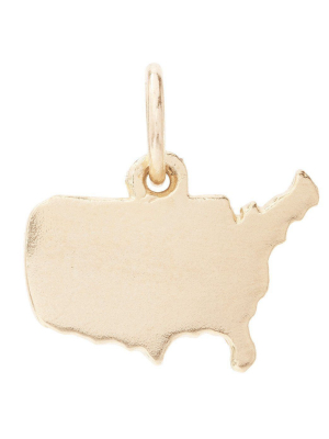 Usa Map Mini Charm