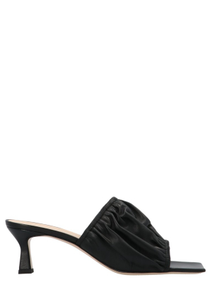 Wandler Ava Ruched Mules