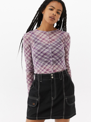 Bdg Blaine Poplin Mini Skirt