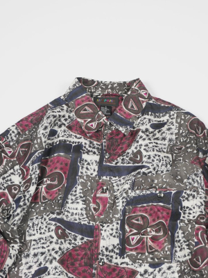 Silk Shirts Long Sleeve Patterned