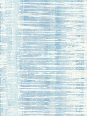 Tikki Natural Ombre Wallpaper In Blue Oasis From The Boho Rhapsody Collection By Seabrook Wallcoverings