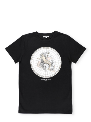 Givenchy Kids Graphic Print Crewneck T-shirt