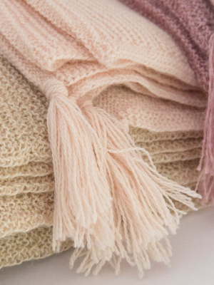 Organic Alpaca Blanket Mauve